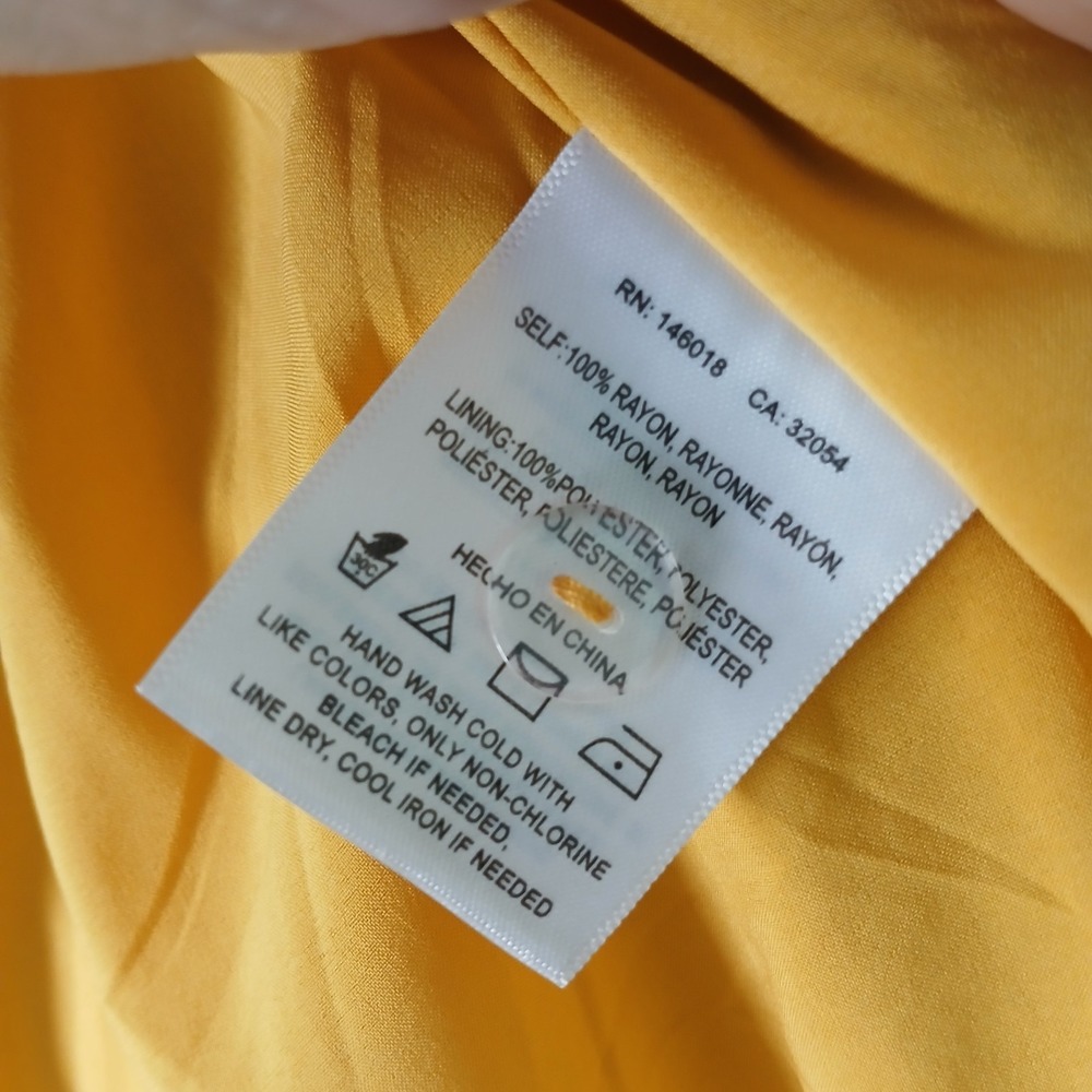 Lost + Wander Anthropologie Women's Size Medium Belted Pants Gold Yellow NWT!!! - Picture 16 of 16